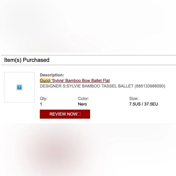 Gucci Sylvie Bamboo Bow Ballet Flats – Black, Size 7.5 (EU 37.5) - Picture 11 of 11